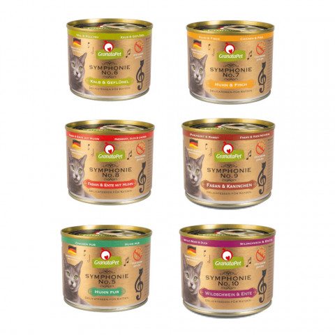 GRANATAPET Symphonie No. MIX 6 GESCHMÄCKER - Nassfutter für Katzen - 6x200g - Fotogalerie 1