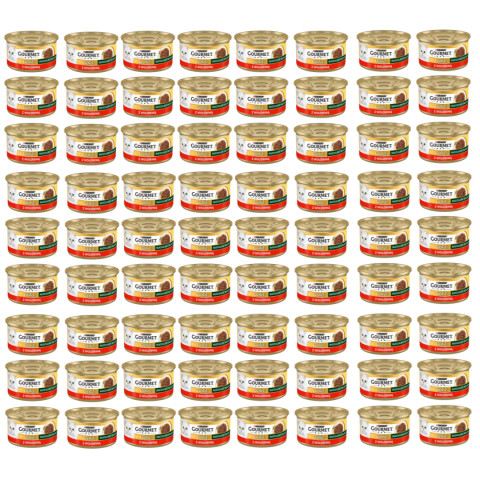 GOURMET GOLD Succulent Delights Rindfleisch - Nassfutter für Katzen - 72x85g - Fotogalerie 1