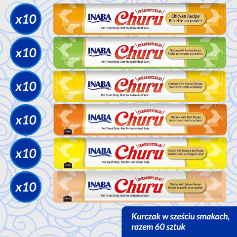 INABA Churu Variety box Chicken - Katze behandeln - 60 x 14g - Fotogalerie 3