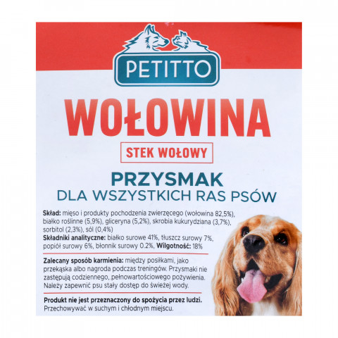 PETITTO Rindersteaks - Hundeleckerli - 500 g - Fotogalerie 3