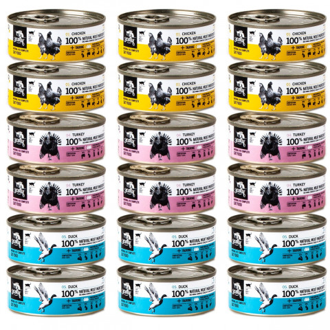 3Coty für erwachsene Katzen MIX 3 Geschmacksrichtungen – Nassfutter für Katzen – 18x80g - Fotogalerie 1