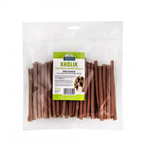 PETITTO Soft rabbit fingers - leckerli für hunde - 500g - Fotogalerie 3