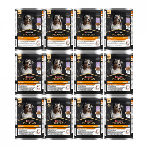 PURINA Pro Plan Everyday nutrition All size Adult Pute in Gelee – Nassfutter für Hunde – 12x400g - Fotogalerie 1