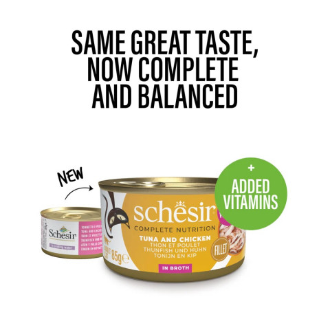 SCHESIR in cooking water Tuna with chicken and rice - nassfutter für Katzen – 85 g - Fotogalerie 2