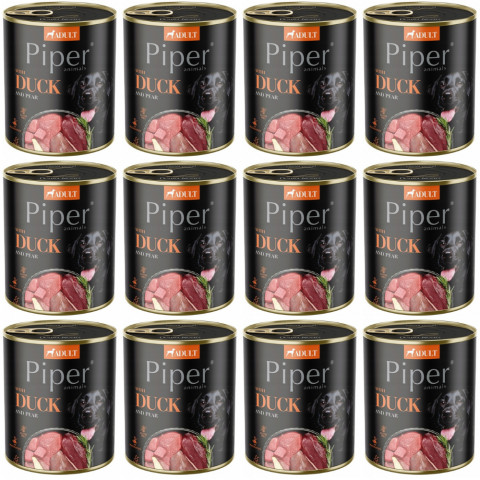 DOLINA NOTECI Piper mit Ente und Birne - Nassfutter für Hunde - 12x800g - Fotogalerie 1