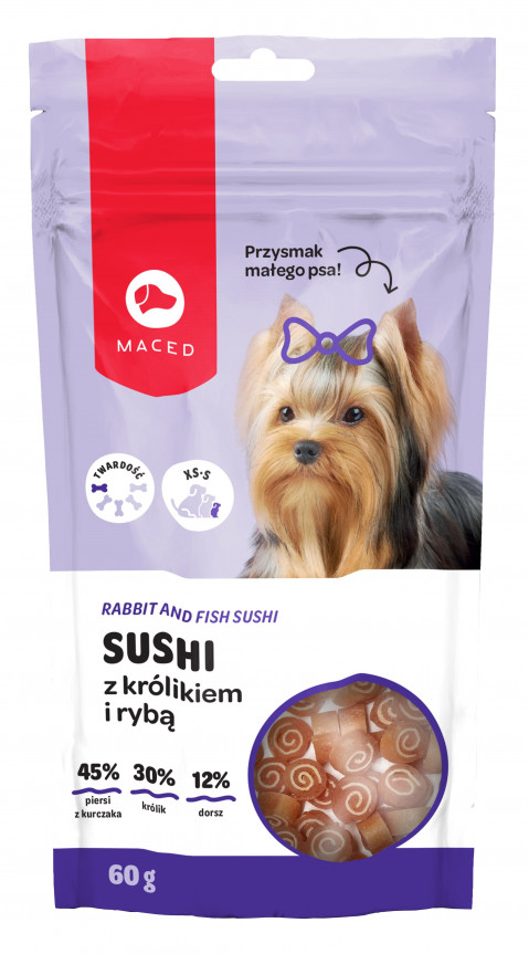 Makkaroni Sushi Kaninchen mit Fisch - 60 g - Fotogalerie 1