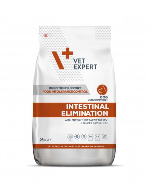 VET EXPERT Veterinary Diet Intestinal Elimination Dog – Trockenfutter für Hunde – 2 kg - Fotogalerie 1