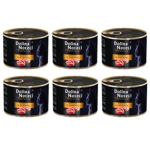 DOLINA NOTECI Premium Reich an Ente - Nassfutter für Katzen - 6x185g - Fotogalerie 1