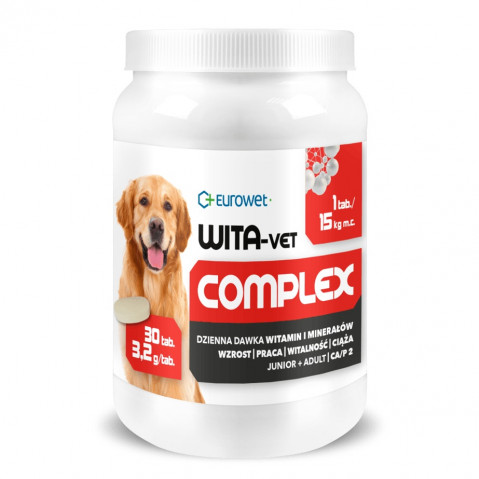 EUROWET Wita-Vet Complex 3,2g - nahrungsergänzungsmittel für hunde - 30 tabletten - Fotogalerie 1