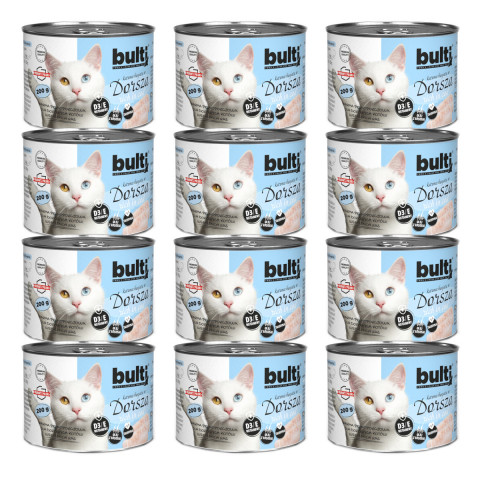 BULTI Rich in cod - nassfutter für Katzen - 12x200g - Fotogalerie 1