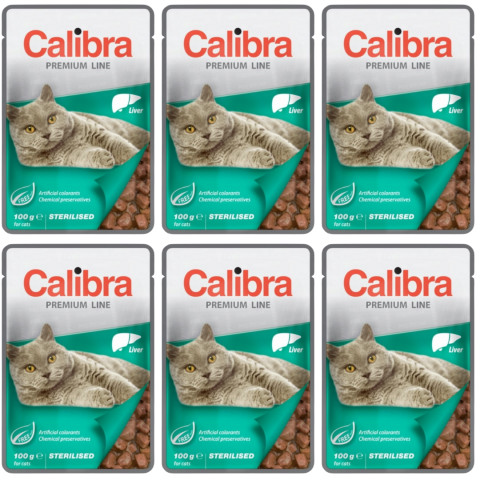 CALIBRA Cat Premium Sterilised Liver - Nassfutter für Katzen - 6x100g - Fotogalerie 1