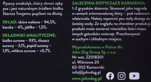JOHN DOG Chewing bone with duck and apple - hundekauartikel - 12 cm - Fotogalerie 3
