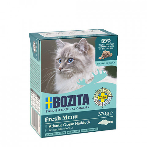BOZITA Fresh Menu Haddock in jelly - nassfutter für Katzen - 370g - Fotogalerie 1