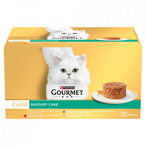 PURINA Gourmet Gold Savoury cake - nassfutter für Katzen - 48x85g - Fotogalerie 1