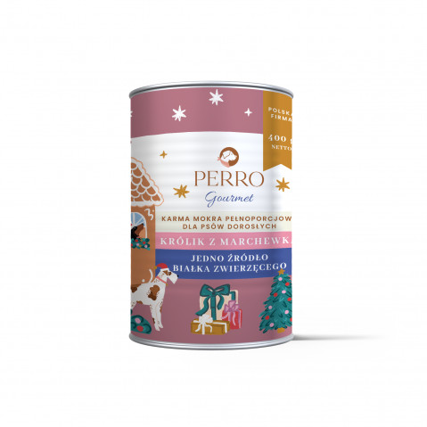 PERRO Gourmet Rabbit with carrot - Nassfutter für Hunde - 400g - Fotogalerie 1