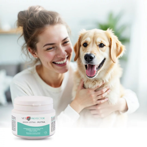 JM SANTE Vet Protector Oral cavity - pulver für die mundhygiene von hund und katze – 60g - Fotogalerie 2