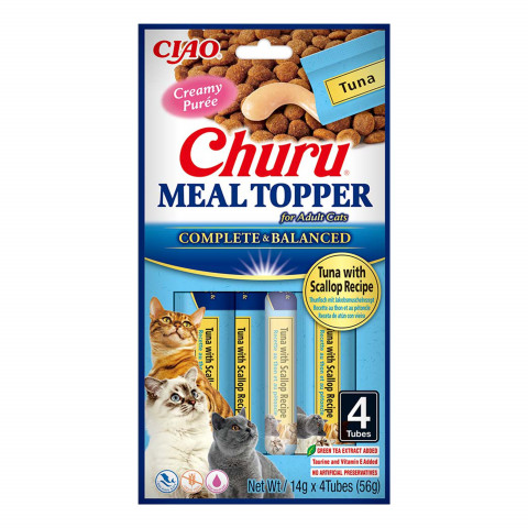 INABA Churu Meal Topper Tuna with scallop - Katze behandeln - 4 x 14g - Fotogalerie 1
