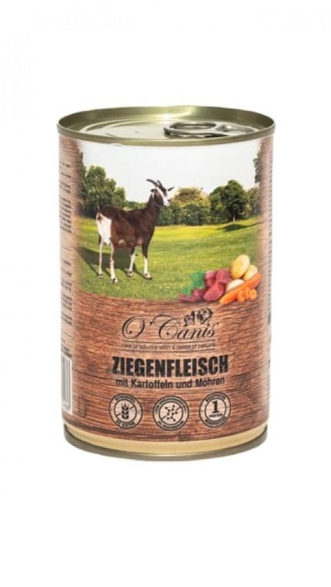 O'CANIS Hundefutter in Dosen - Nassfutter - Ziege und Kartoffeln - 400 g - Fotogalerie 1