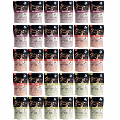 PET REPUBLIC Adult MIX 3 Sorten - Nassfutter für Hunde - 30x500 g - Fotogalerie 1