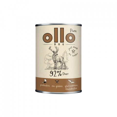 OLLO Pure Hirsch – Nassfutter für Hunde – 850 g - Fotogalerie 1