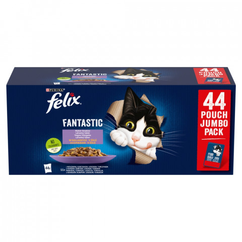 PURINA Felix Fantastic Mix in jelly - nassfutter für Katzen - 44 x 85g - Fotogalerie 1