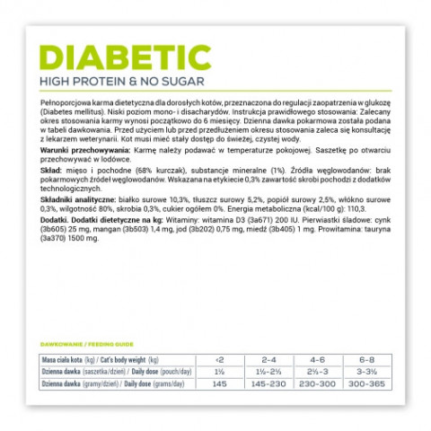 VET EXPERT Veterinary Diet Diabetic Cat - Nassfutter für Katzen - 100g - Fotogalerie 2