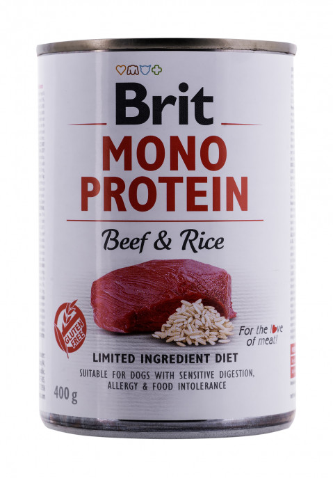 BRIT Mono Protein Beef & Rice - Nassfutter für Hunde - 400g - Fotogalerie 3