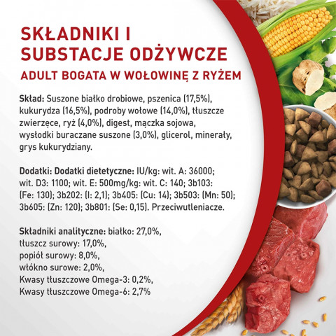  PURINA One Mini Adult Rindfleisch, Reis - Hundetrockenfutter - 800 g - Fotogalerie 3