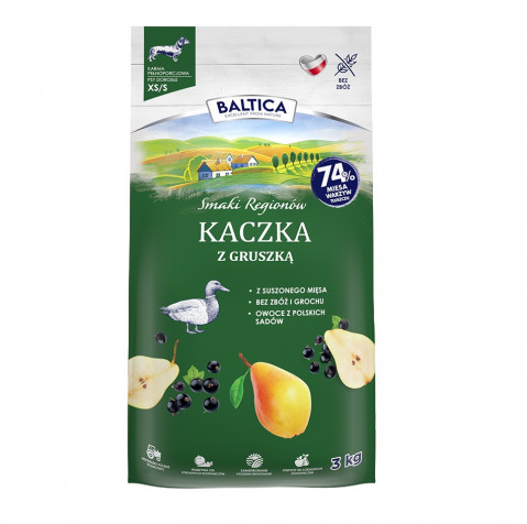 BALTICA Smaki regionów Duck with pear XS / S - trockenfutter für Hunde - 3kg - Fotogalerie 1