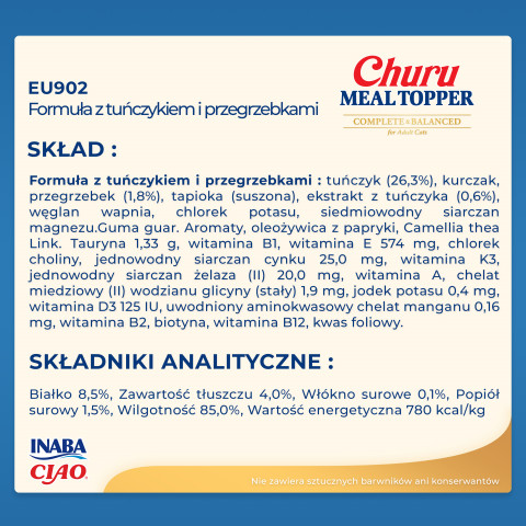 INABA Churu Meal Topper Tuna with scallop - Katze behandeln - 4 x 14g - Fotogalerie 2