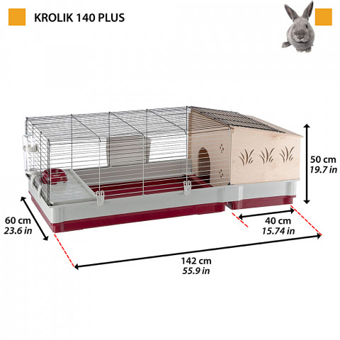 FERPLAST Krolik 140 Plus - Käfig - Fotogalerie 12