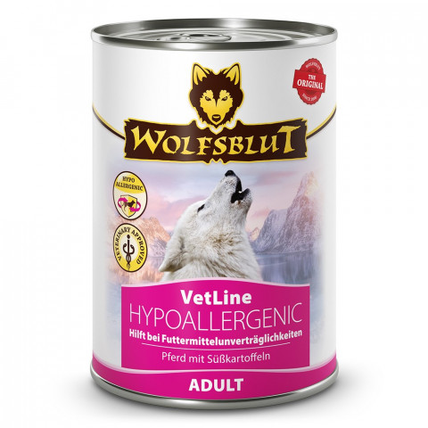 WOLFSBLUT VetLine Hypoallergenic Horse - Nassfutter für Hunde - 12x395g - Fotogalerie 2