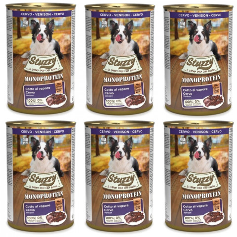 STUZZY Monoprotein Wild – Nassfutter für Hunde – 6x400g - Fotogalerie 1