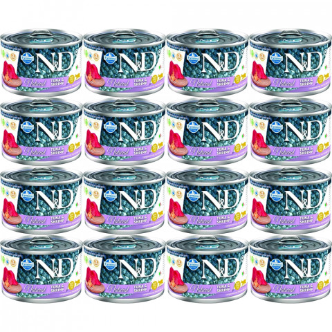 FARMINA N&D Cat Natural Thunfisch & Shrimp - Nassfutter für Katzen - 12x140g - Fotogalerie 1
