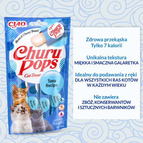 INABA Churu Pops Thunfisch - Katze behandeln - 4x15 g - Fotogalerie 5