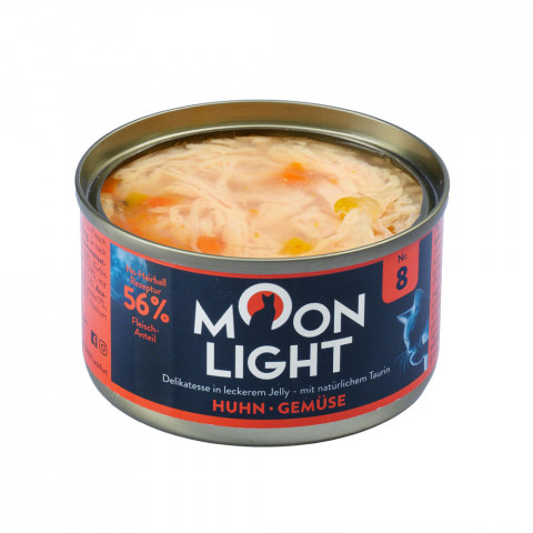 MOONLIGHT Dinner Nr 8 Chicken with vegetables - nassfutter für Katzen - 80g - Fotogalerie 3