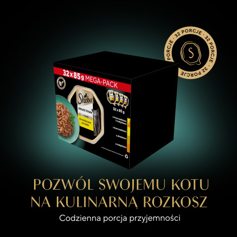 SHEBA Schalensauce Geflügel/Huhn/Pute - Katzennassfutter - 32x85g - Fotogalerie 8