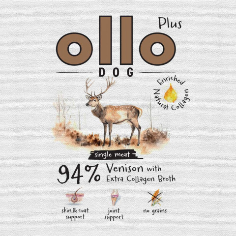 OLLO Plus Collagen Deer - Nassfutter für Hunde - 400g - Fotogalerie 2