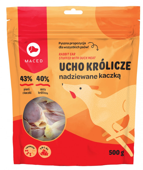 MACED Duck with rabbit ear - hundekauartikel - 500g - Fotogalerie 1