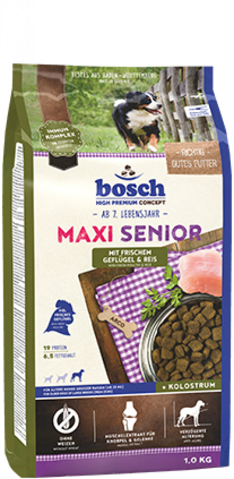 BOSCH Maxi Senior Geflügel und Reis - Hunde-Trockenfutter - 12,5kg - Fotogalerie 1