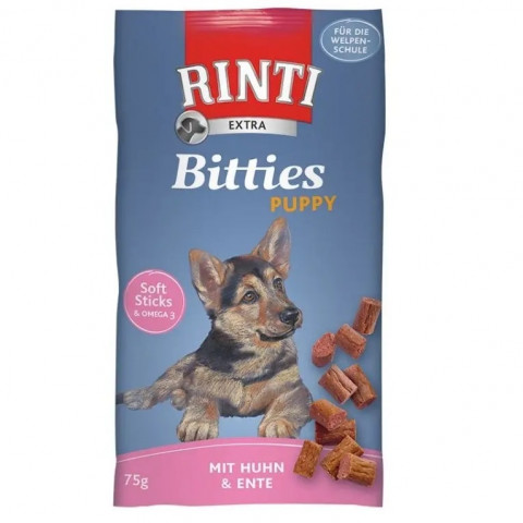 RINTI Bitties Puppy Chicken with duck - leckerli für hunde - 75g - Fotogalerie 1