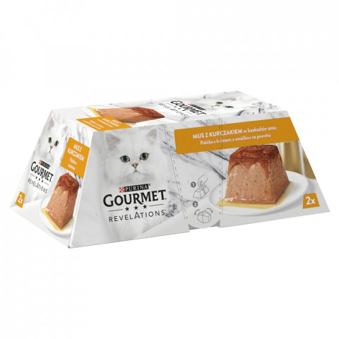PURINA Gourmet Revelations Mousse with chicken in sauce - nassfutter für Katzen - 2x57g - Fotogalerie 8