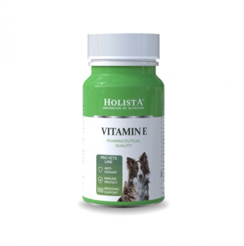 HOLISTA Vitamin E - nahrungsergänzungsmittel für hunde und katzen - 90 tabletten - Fotogalerie 1