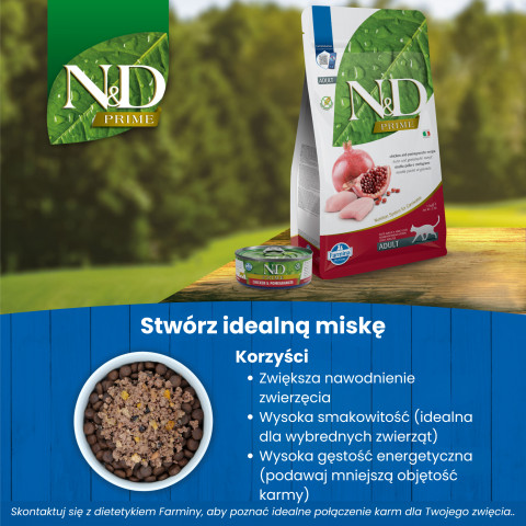 FARMINA N&D CAT PRIME CHICKEN & POMEGRANATE ADULT 1,5kg - Fotogalerie 4