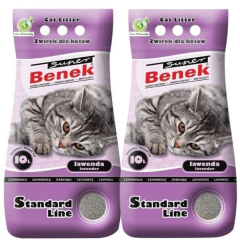 CERTECH Super Benek Standard Lavendel – klumpende Katzenstreu – 2x10l - Fotogalerie 1