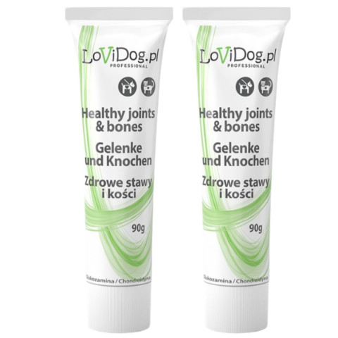 LOVIDOG Funktionspaste Gesunde Gelenke und Knochen – Leckerli für Hunde – 2x90g - Fotogalerie 1