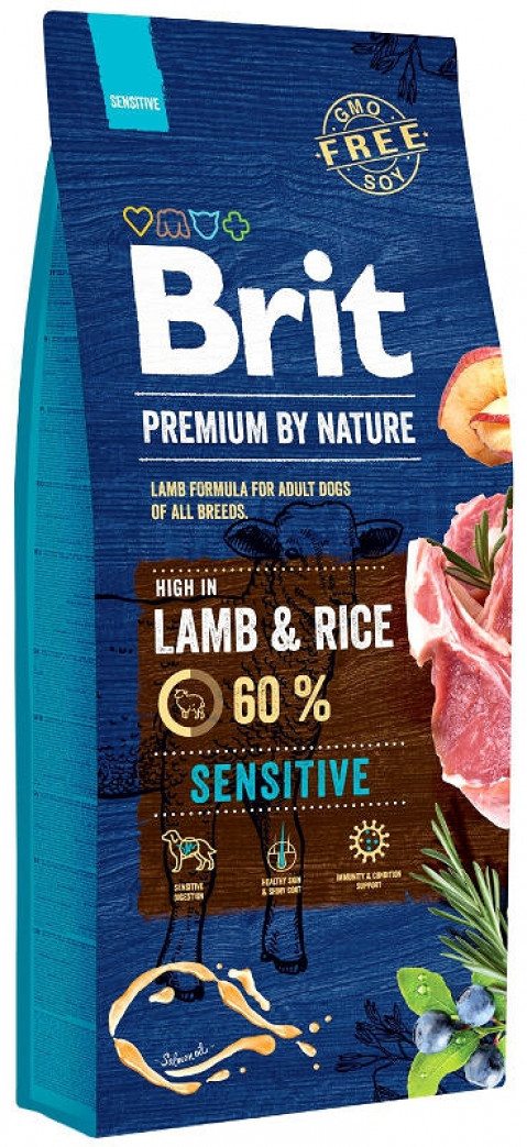 BRIT Premium by Nature Sensitive Lamb with rice - Trockenfutter für Hunde - 15 kg - Fotogalerie 1