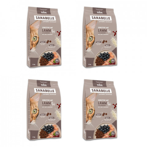 BOSCH Sanabelle Sensitive mit Lamm – Trockenfutter für Katzen – 8 kg (4x2 kg) - Fotogalerie 1