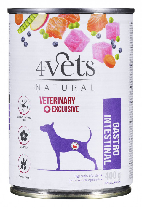 4VETS Natural Gastro Intestinal Dog - Nassfutter für Hunde - 400 g - Fotogalerie 4