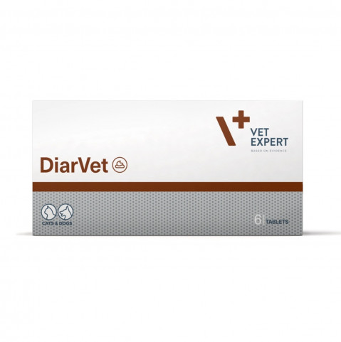 VETEXPERT Diarvet - nahrungsergänzungsmittel für hunde und katzen - 6 tabletten - Fotogalerie 1